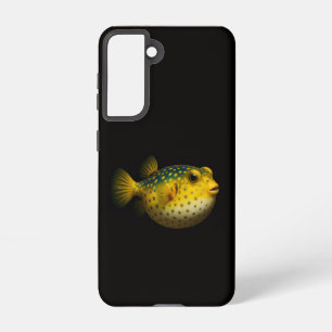 Black 4 Luxe  Galaxy S21 Case, Yellow Putterfish Samsung Galaxy S21 Case