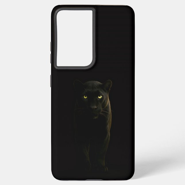 Black 4 Luxe Galaxy S21 Ultra, Black Panther Samsung Galaxy Case (Back)