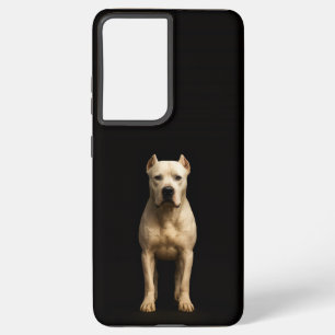 Black 4 Luxe Galaxy S21 Ultra, Bold Dogo Argentino Samsung Galaxy S21 Ultra Case