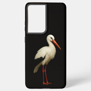 Black 4 Luxe Galaxy S21 Ultra, Graceful Stork Samsung Galaxy S21 Ultra Case