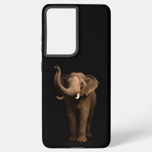 Black 4 Luxe Galaxy S21 Ultra, Mighty Elephant Samsung Galaxy S21 Ultra Case