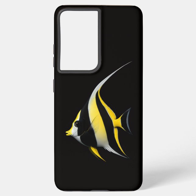 Black 4 Luxe Galaxy S21 Ultra, Moorish Idol Samsung Galaxy Case (Back)