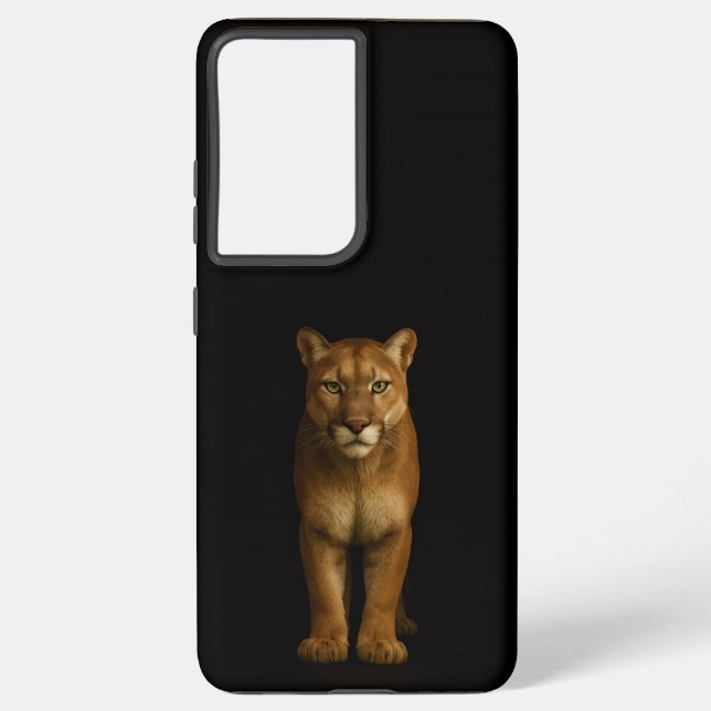 Black 4 Luxe Galaxy S21 Ultra, Silent Prime Puma Samsung Galaxy Case (Back)