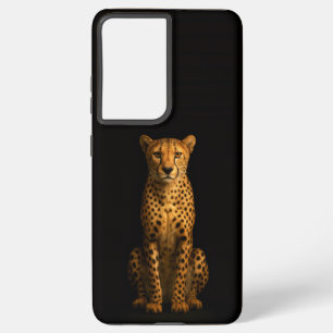 Black 4 Luxe Galaxy S21 Ultra, Sleek Cheetah Samsung Galaxy S21 Ultra Case