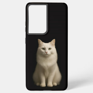 Black 4 Luxe Galaxy S21 Ultra, Turkish Angora Cat Samsung Galaxy S21 Ultra Case