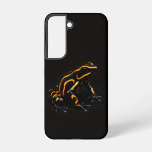 Black 4 Luxe Galaxy S22 Case, Black Orange Frog Samsung Galaxy S22 Case
