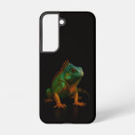 Black 4 Luxe Galaxy S22 Case, Green Iguana Samsung Galaxy S22 Case