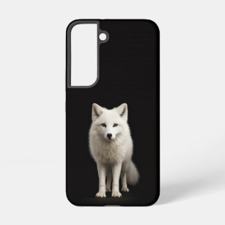 Black 4 Luxe Galaxy S22 Case, Ivory Arctic Fox Samsung Galaxy S22 Case
