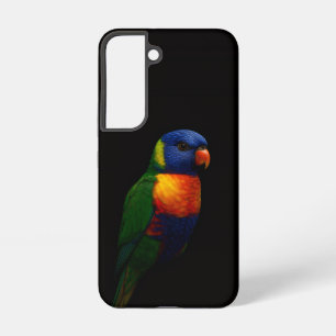 Black 4 Luxe Galaxy S22 Case, Lorikeet Parrot Samsung Galaxy S22 Case