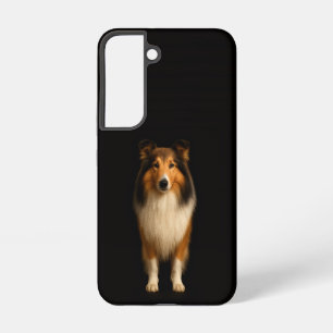Black 4 Luxe Galaxy S22 Case, Loyal Collie Dog Samsung Galaxy S22 Case