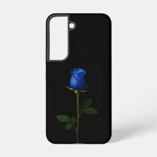 Black 4 Luxe Galaxy S22 Case, Midnight Blue Rose Samsung Galaxy S22 Case