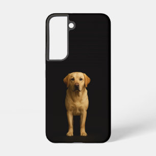 Black 4 Luxe Galaxy S22 Case, Minimalist Labrador Samsung Galaxy S22 Case