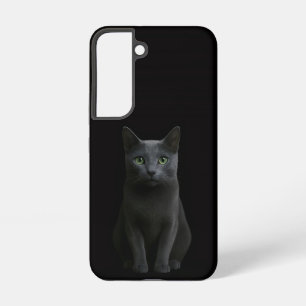 Black 4 Luxe Galaxy S22 Case, Russian Blue Cat Samsung Galaxy S22 Case
