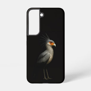 Black 4 Luxe Galaxy S22 Case, Secretarybird Samsung Galaxy S22 Case
