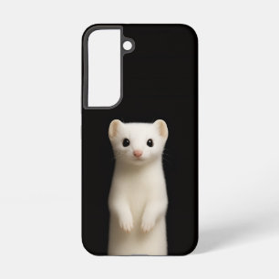 Black 4 Luxe Galaxy S22 Case, Stylish Ermine Samsung Galaxy S22 Case