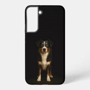 Black 4 Luxe Galaxy S22 Plus, Aussie Shepherd Samsung Galaxy S22+ Case