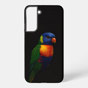 Black 4 Luxe Galaxy S22 Plus Case, Lorikeet Parrot Samsung Galaxy S22+ Case