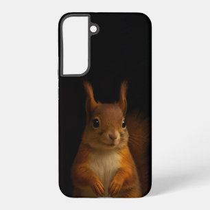 Black 4 Luxe Galaxy S22 Plus Case, Red Squirrel Samsung Galaxy S22+ Case