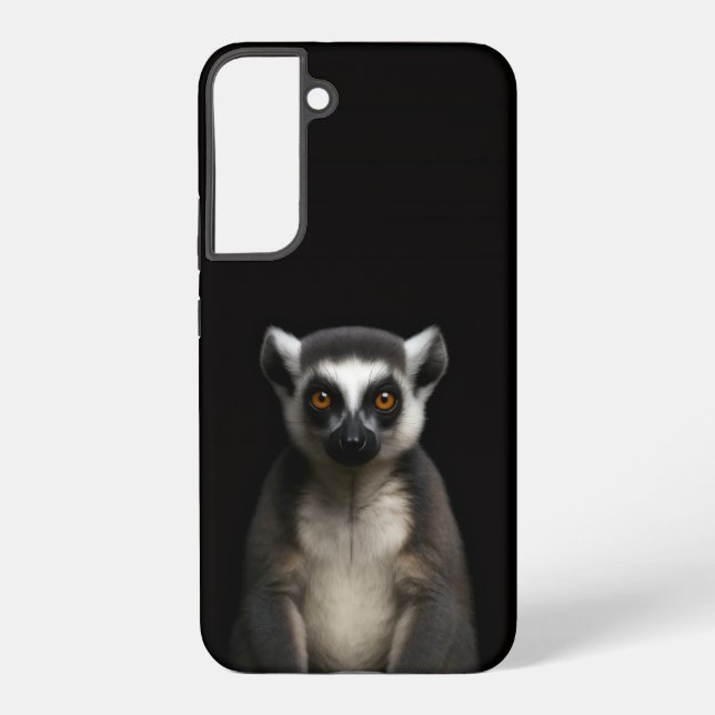 Black 4 Luxe Galaxy S22 Plus, Gentle Lemur Samsung Galaxy Case (Back)