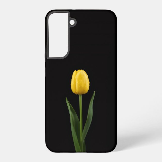 Black 4 Luxe Galaxy S22 Plus, Golden Tulip Samsung Galaxy Case (Back)