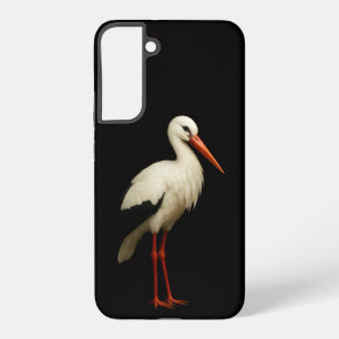 Black 4 Luxe Galaxy S22 Plus, Graceful Stork Samsung Galaxy S22+ Case
