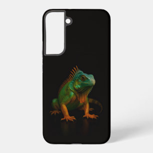 Black 4 Luxe Galaxy S22 Plus, Green Iguana Samsung Galaxy S22+ Case