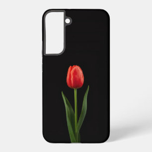 Black 4 Luxe Galaxy S22 Plus, Ruby Red Tulip Samsung Galaxy S22+ Case