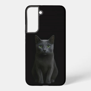Black 4 Luxe Galaxy S22 Plus, Russian Blue Cat Samsung Galaxy S22+ Case