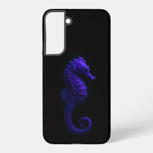 Black 4 Luxe Galaxy S22 Plus, Violet Blue Seahorse Samsung Galaxy S22+ Case
