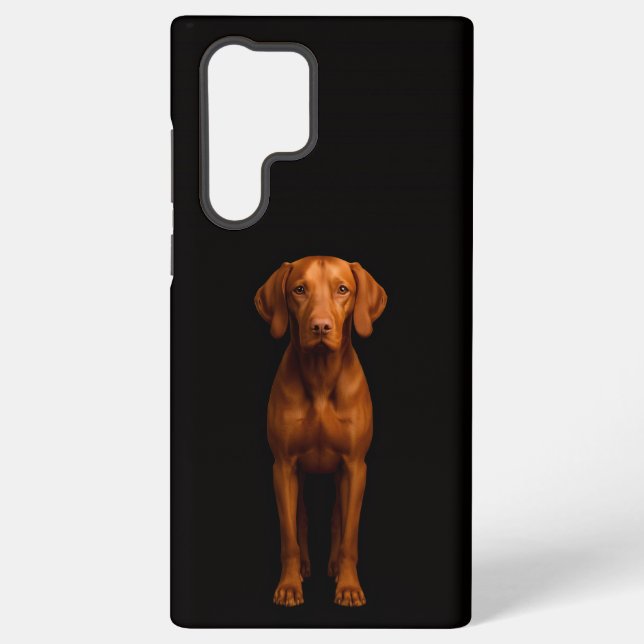 Black 4 Luxe Galaxy S22 Ultra, Agile Vizsla Dog Samsung Galaxy Case (Back)