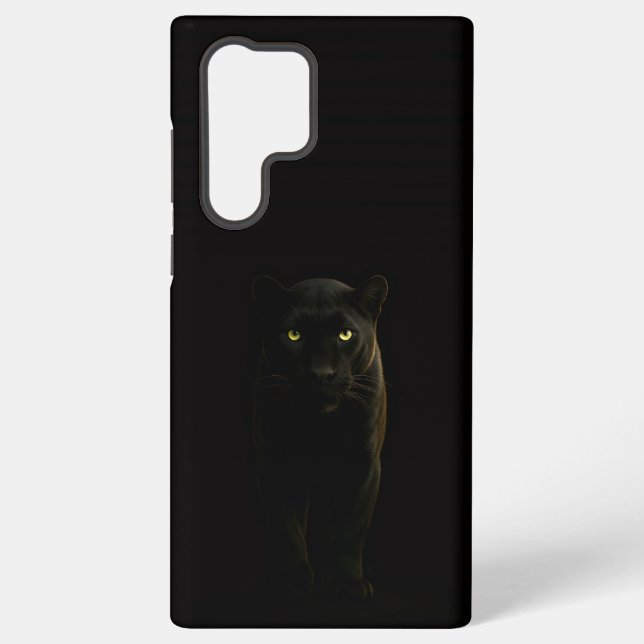 Black 4 Luxe Galaxy S22 Ultra, Black Panther Samsung Galaxy Case (Back)