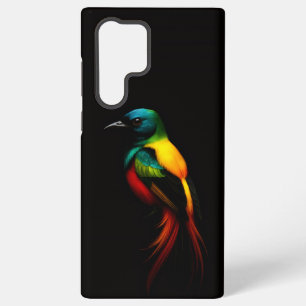 Black 4 Luxe Galaxy S22 Ultra Case, Rainbow Bird Samsung Galaxy S22 Ultra Case