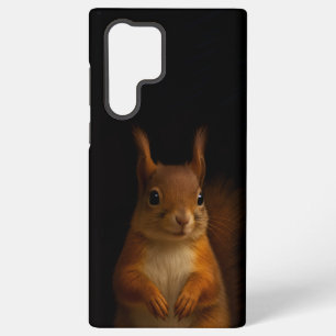 Black 4 Luxe Galaxy S22 Ultra Case, Red Squirrel Samsung Galaxy S22 Ultra Case