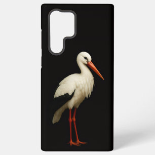 Black 4 Luxe Galaxy S22 Ultra, Graceful Stork Samsung Galaxy S22 Ultra Case