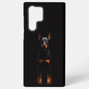 Black 4 Luxe Galaxy S22 Ultra, Guardian Doberman Samsung Galaxy S22 Ultra Case