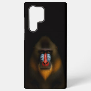 Black 4 Luxe Galaxy S22 Ultra, Mandrill Monkey Samsung Galaxy S22 Ultra Case