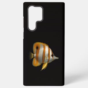Black 4 Luxe Galaxy S22 Ultra, Reef Butterflyfish Samsung Galaxy S22 Ultra Case