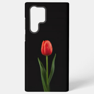 Black 4 Luxe Galaxy S22 Ultra, Ruby Red Tulip Samsung Galaxy S22 Ultra Case