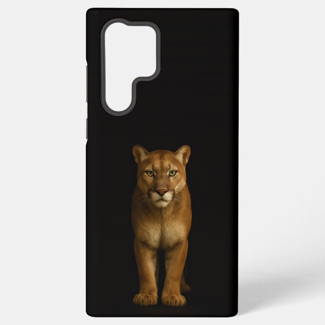 Black 4 Luxe Galaxy S22 Ultra, Silent Prime Puma Samsung Galaxy Case (Back)