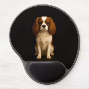 Black 4 Luxe Gel Mousepad, Cavalier Spaniel Mouse Pad