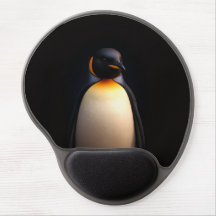 Black 4 Luxe Gel Mousepad, Emperor Penguin