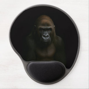 Black 4 Luxe Gel Mousepad, Gorilla Mouse Pad
