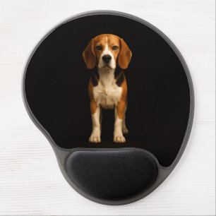 Black 4 Luxe Gel Mousepad, Kind Beagle Mouse Pad