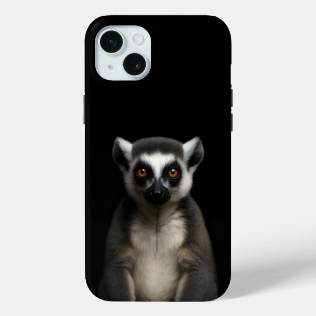 Black 4 Luxe, Gentle Lemur iPhone 15 Plus Case-Mate iPhone Case (Back)