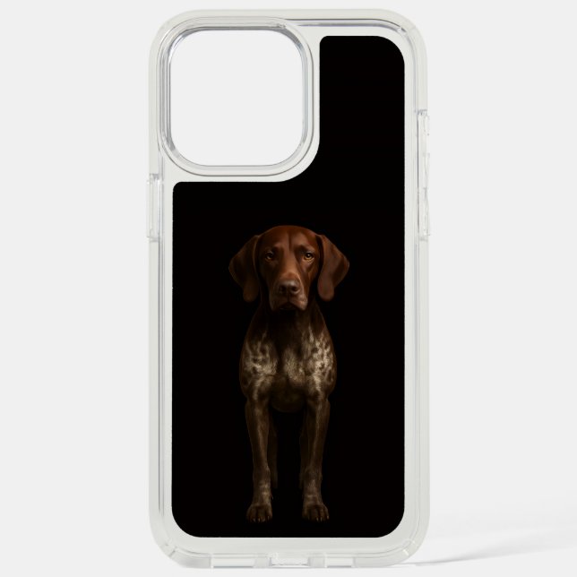 Black 4 Luxe, German Pointer iPhone 15 Pro Max  Speck iPhone Case (Front)
