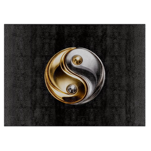 Black 4 Luxe Glass board Harmony Yin Yang (Front)