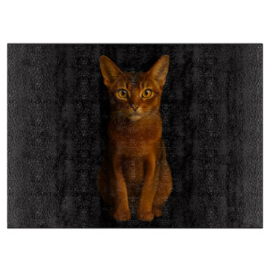 Black 4 Luxe Glass cutting board Abyssinian Beauty