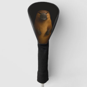 Black 4 Luxe Golf Driver Cover, Elegant Platypus Head Cover