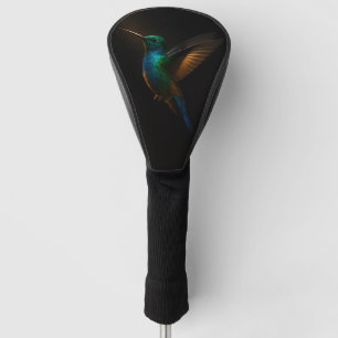 Black 4 Luxe Golf Driver Cover, Flying Hummingbird Head Cover