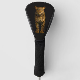 Black 4 Luxe Golf Driver Cover, Majestic Leopard Head Cover